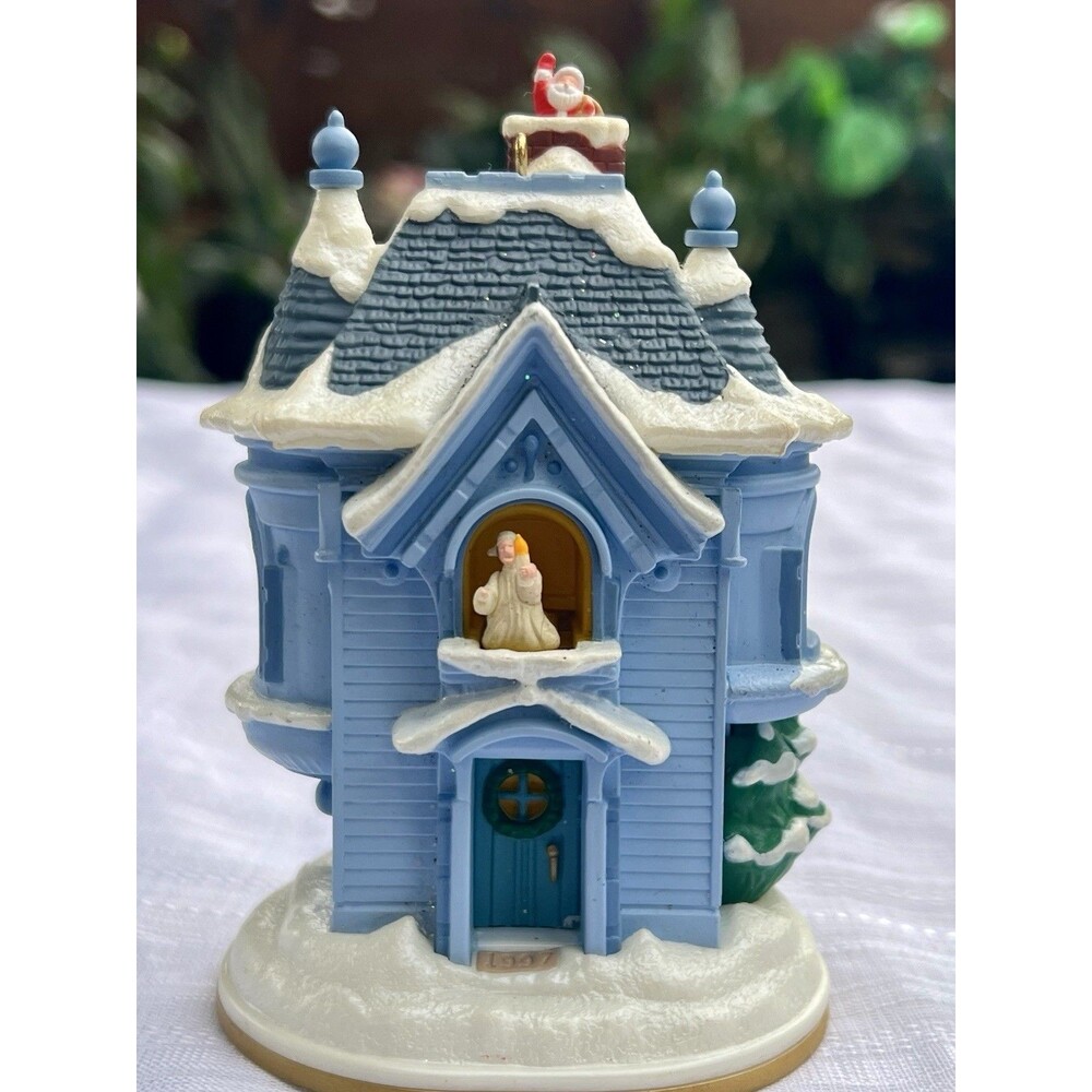 1997 Hallmark Night Before Christmas Ornament Music Motion Santa QX5721 Works